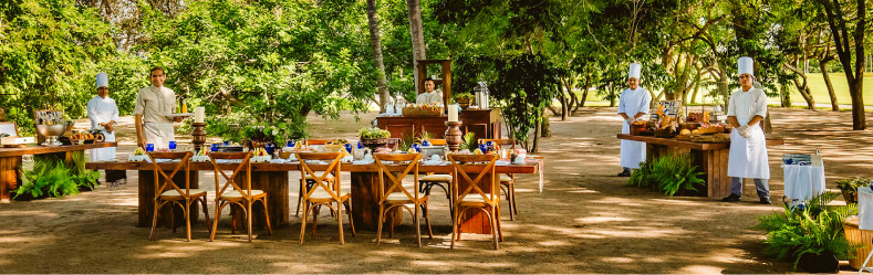 Desayuno al aire libre